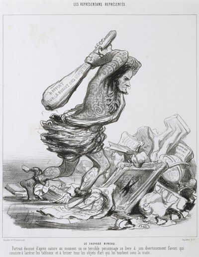 The Wild Bineau av Honoré Daumier