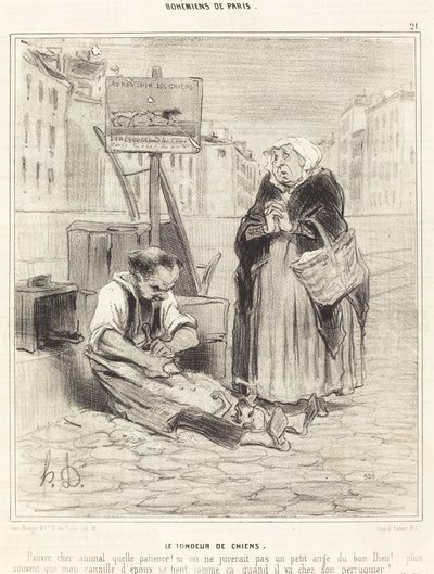 Hundeklipperen av Honoré Daumier