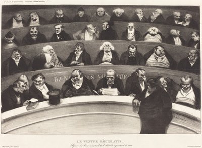 Den lovgivende magen av Honoré Daumier