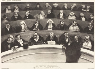 Den lovgivende magen av Honoré Daumier