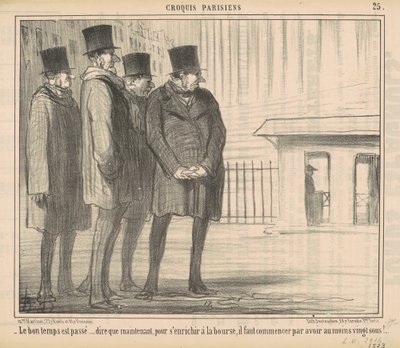 De gode tidene har gått... av Honoré Daumier