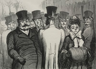 Boulevarden til italienerne. av Honoré Daumier