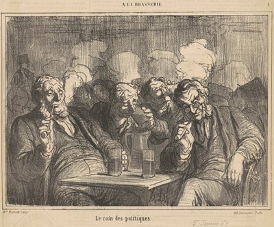 Det politiske hjørnet av Honoré Daumier
