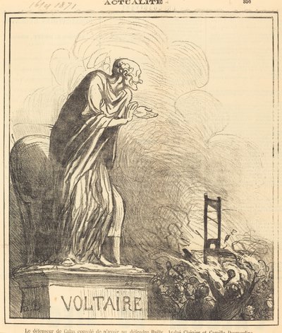 Calas-forsvareren trøstet... av Honoré Daumier
