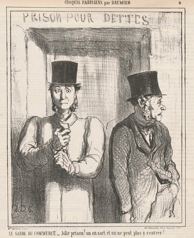 Handelsvakten av Honoré Daumier