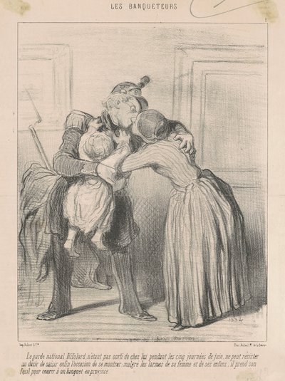 Le garde national Rifolard ... av Honoré Daumier