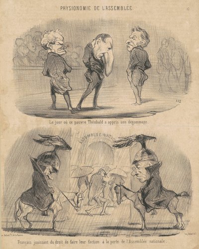 Dagen da... Théobald fikk vite om degummingen hans av Honoré Daumier