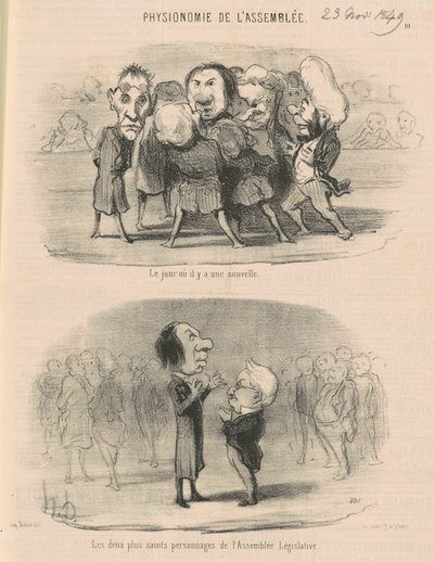 Den dagen det er nyheter av Honoré Daumier