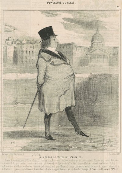 Medlem av alle akademier av Honoré Daumier
