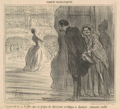Sangerens mor av Honoré Daumier