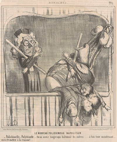 Den nye napolitanske dukken av Honoré Daumier