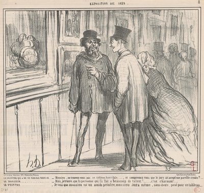 Maleren som hadde et maleri nektet... av Honoré Daumier