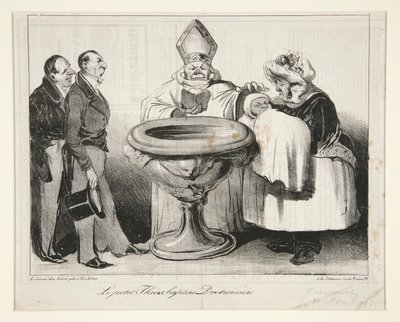 Lille Thiers, døpt? Doctrinaire (Young Thiers av Honoré Daumier