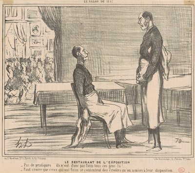 Utstillingsrestauranten av Honoré Daumier