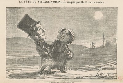 Returen er ofte vanskelig av Honoré Daumier