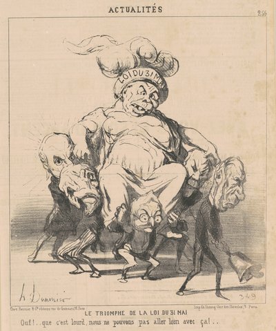 Lovens triumf av 31. mai av Honoré Daumier