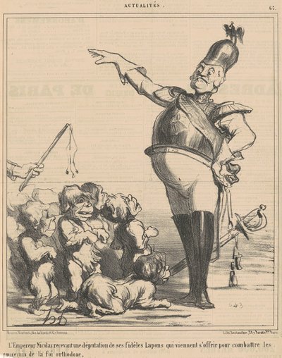 Keiser Nicholas mottar en deputasjon... av Honoré Daumier