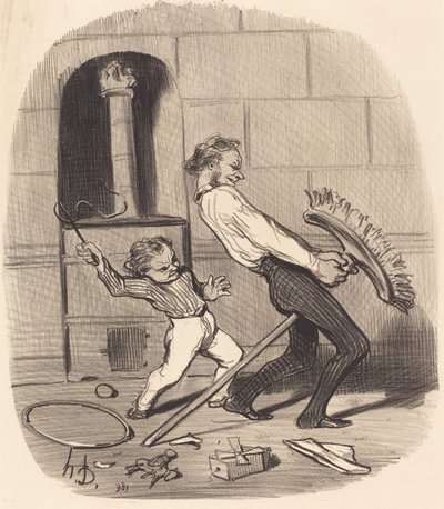Ridetime, videregående av Honoré Daumier