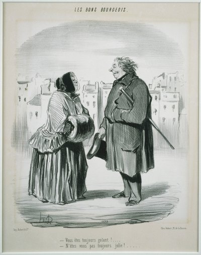 Les Bons Bourgeois- Du er alltid galant! av Honoré Daumier