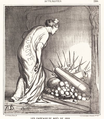 Julegavene fra 1868 av Honoré Daumier