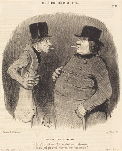 Kamfersigaretter av Honoré Daumier