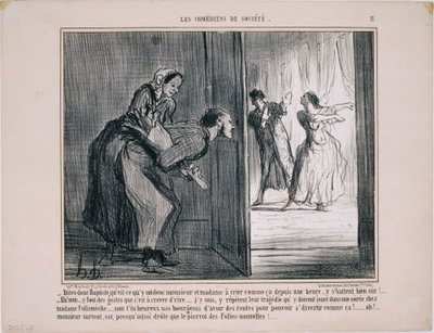 The Comedians of Society - Si Baptist, hva er det der... av Honoré Daumier