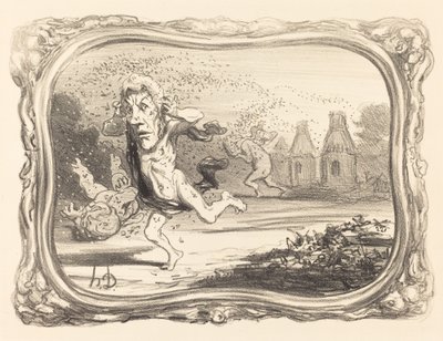 De nysgjerrige straffet av Honoré Daumier