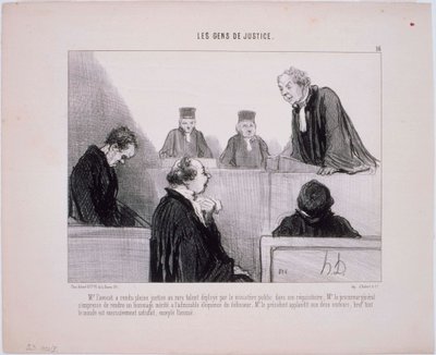 The People of Justice - Mr. Advocate ga full rettferdighet av Honoré Daumier