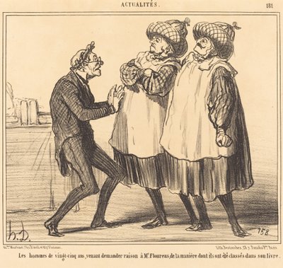Tjuefem år gamle menn... av Honoré Daumier