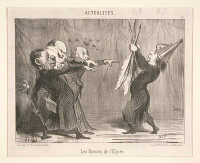 The Horaces of the av Honoré Daumier