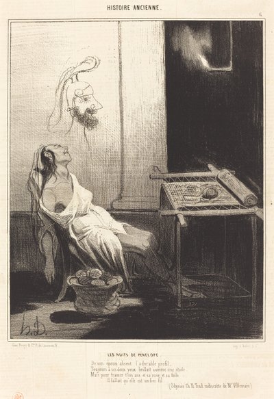 Penelopes netter av Honoré Daumier