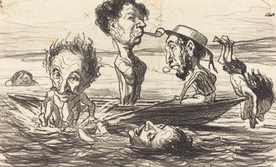 The Tritons of the Seine av Honoré Daumier