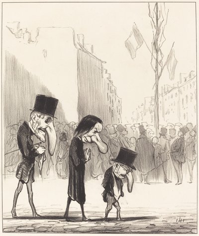 De tre små hellige av Honoré Daumier