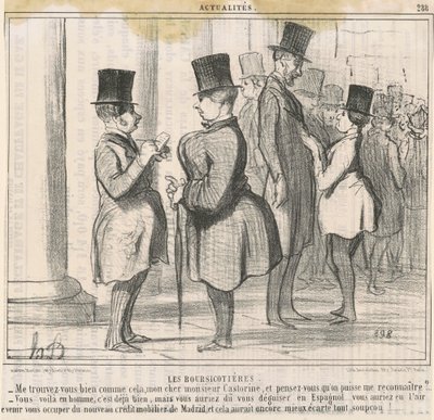 Aksjemeglerne. Finner du meg bra... av Honoré Daumier