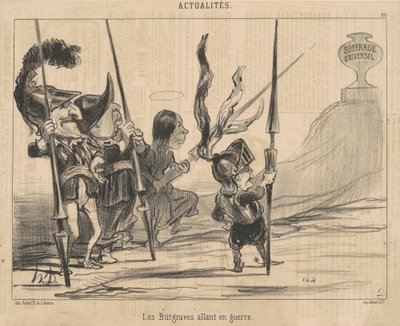 Burgravene går til krig av Honoré Daumier