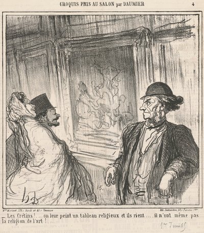 Idiotene! ... Vi maler dem et bilde ... av Honoré Daumier