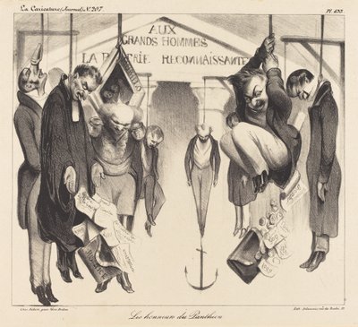 Pantheonets utmerkelser av Honoré Daumier