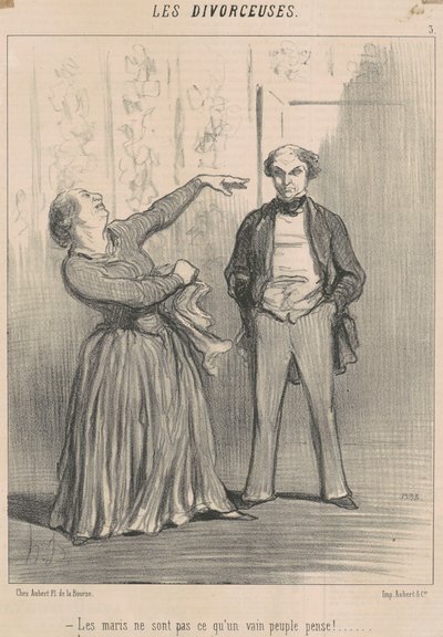 Ektemenn er ikke hva et forfengelig folk tror! av Honoré Daumier
