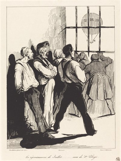 juli-feiring ... utsikt fra Ste. Pelagia av Honoré Daumier