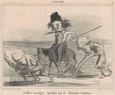 Russere oppmuntrer til landbruk av Honoré Daumier