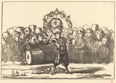 Mountebanks av Honoré Daumier