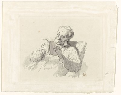 leser mann av Honoré Daumier