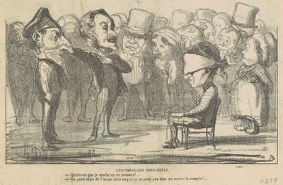 Den uforlignelige søvngjengeren av Honoré Daumier