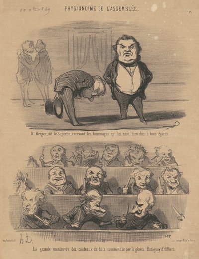 Herr Berger, sa den fantastiske... av Honoré Daumier