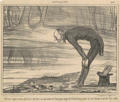 M. Coste, innser det ved å skyte av Honoré Daumier