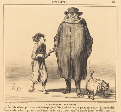 Mr. Prudhomme filantrop av Honoré Daumier