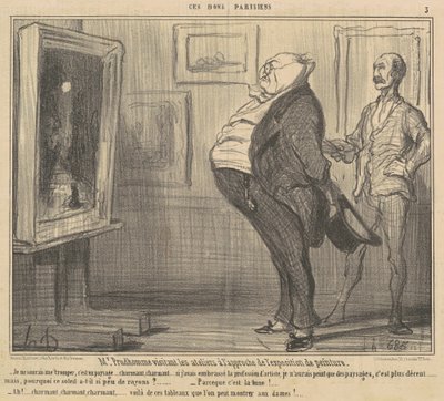 Mr. Prudhomme besøker verkstedene ... av Honoré Daumier