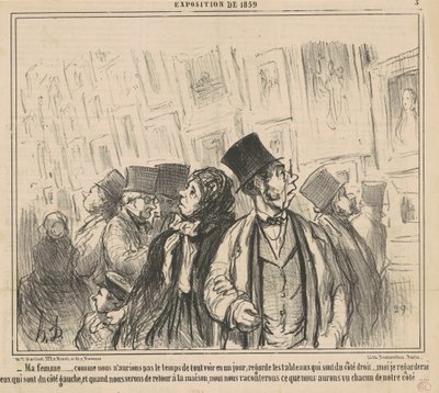 Min kone ..., som vi ikke ville ha ... av Honoré Daumier