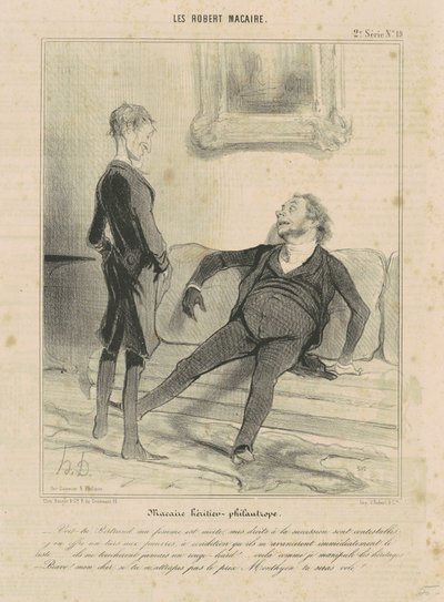 Macaire-arving-filantrop av Honoré Daumier