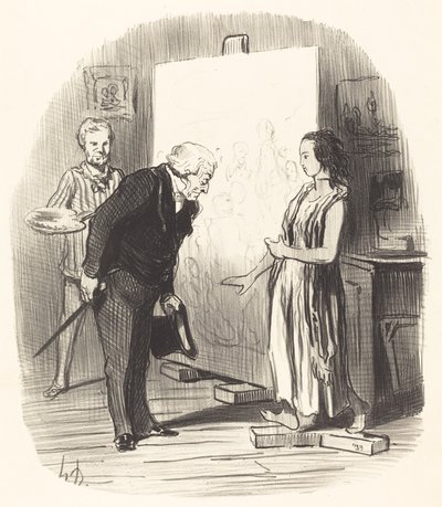 Frue, jeg har æren! av Honoré Daumier